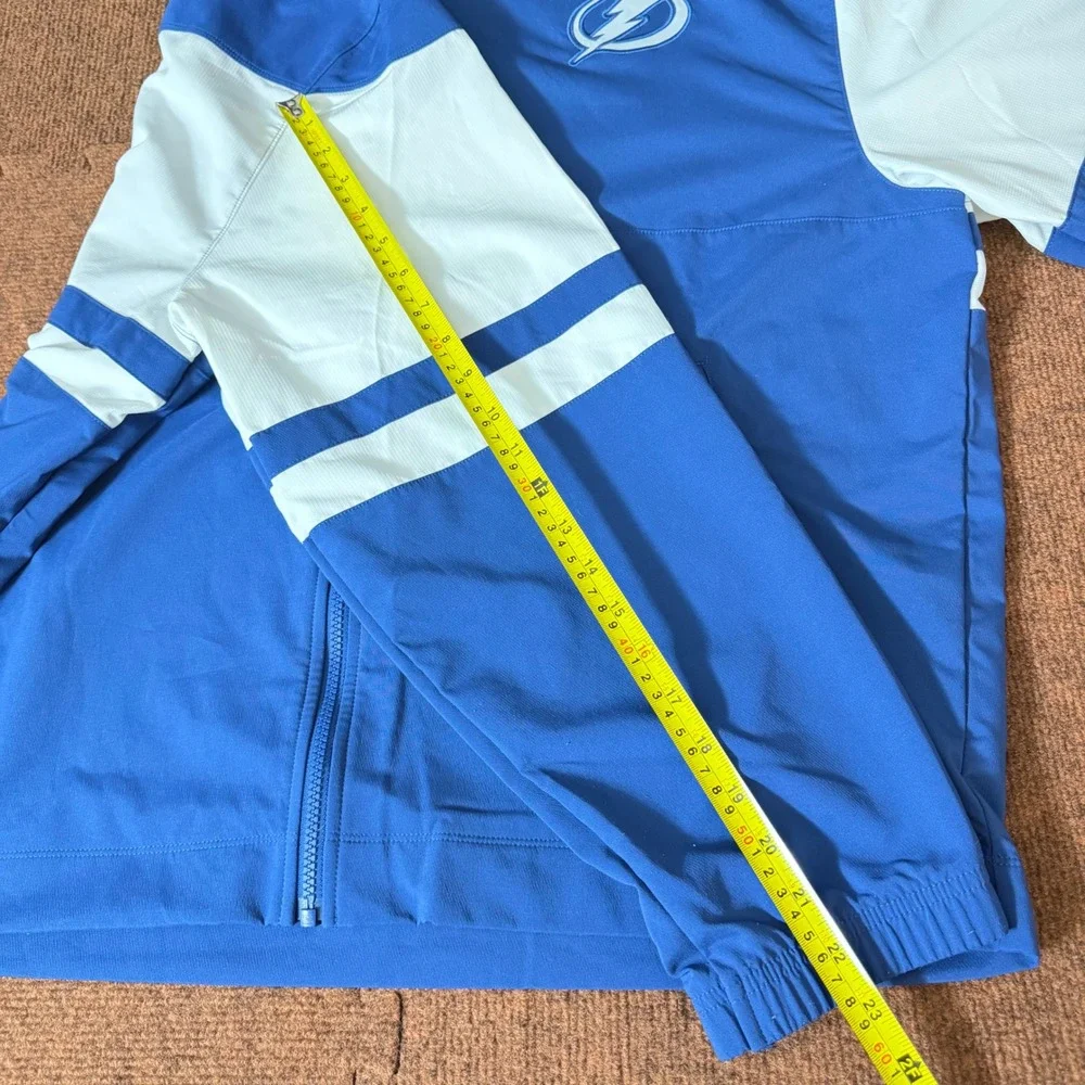 Adidas Tampa Bay Lightning NHL Full Zip Hooded Jacket Blue White‎ Mens XL IP5963